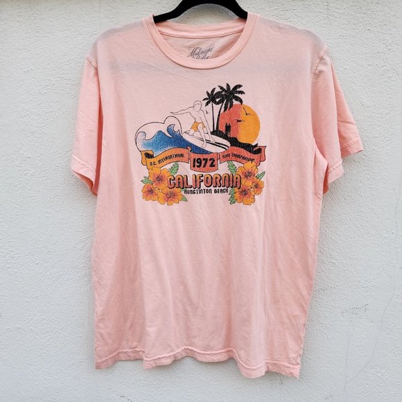 Anthropologie x Midnight Rider Tee Huntington Beach - Picture 2 of 7